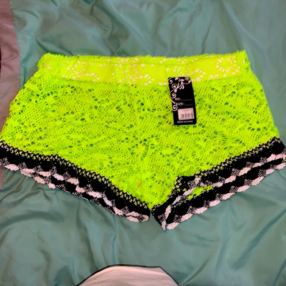 NWT Neon Yellow shorts